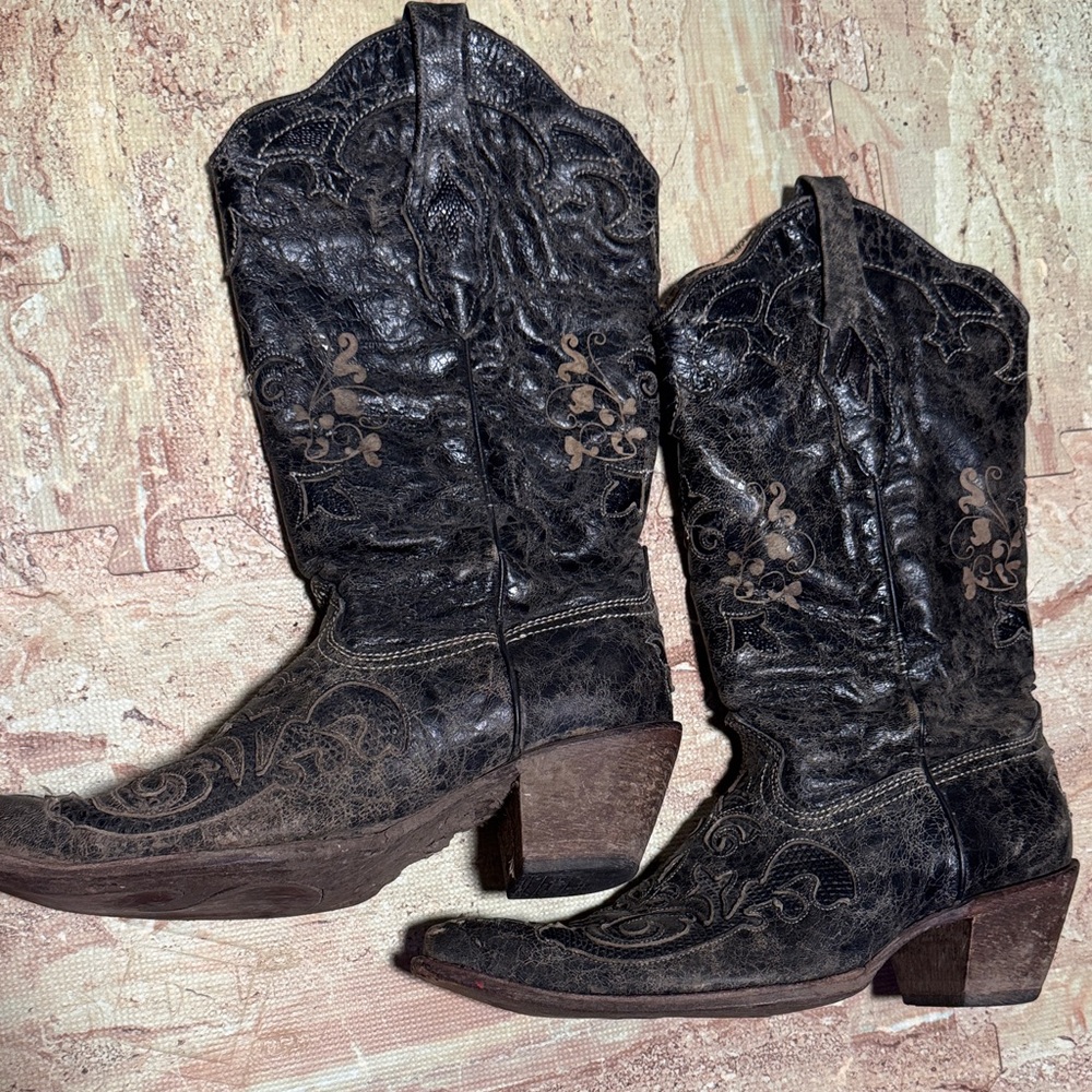 Corral Vintage Tan Leather Boots